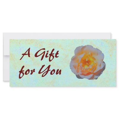 Floating Rose Gift Certificate template by jan4insight
