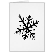 Floating Snowflake 02 - nd Greeting Cards