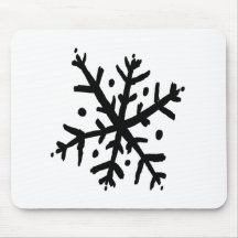 Floating Snowflake 02 - nd Mouse Pad