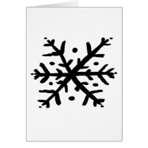Floating Snowflake - nd Greeting Card