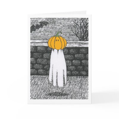 Floaty Ghost Card by LaughingRedhead