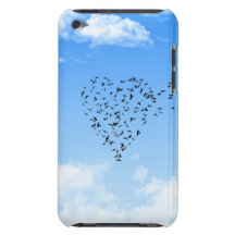 Flock of Birds Love Heart iPod Touch Cover