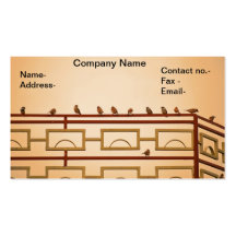 Flock of House sparrows getting together Business Card