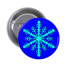 Flocon de neige badge avec épingle