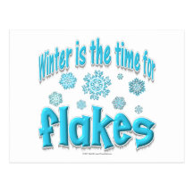 Flocons d'hiver cartes postales