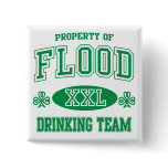 Flood Irish Drinking Team Pinback Buttons