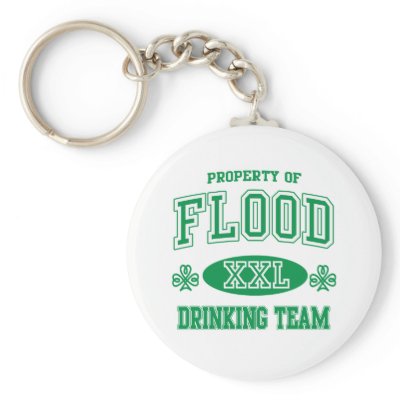 Flood Irish Drinking Team Keychains by irishprideshirts