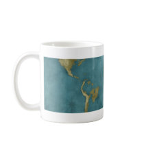 Flooded World Map Coffee Mug
