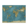 Flooded World Map Postcards