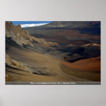 Floor of the Haleakala Crater, Maui, Hawaii, U.S.A Poster