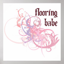Flooring Babe Print