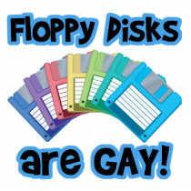 Floppy Discs are Gay Photo Cutouts