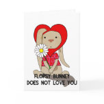 Flopsy Bunney - Valentines Greeting Card