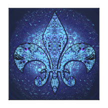 Flor-De-Lis,crest,flower-lily,dynastic,coat-of-arm Gallery Wrap Canvas