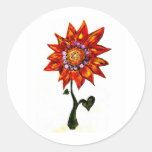 flor girassol adesivo