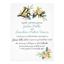 Flora and Fauna Invitation