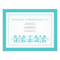 Flora Bee Registry Card invitations