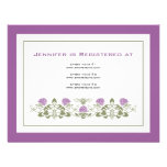 Flora Bee Registry Card Personalized Invites