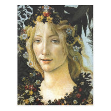 Flora (detail of Primavera), Sandro Botticelli Post Card
