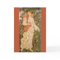 Flora, Goddess of Blossoms and Flowers by Morgan Greeting Card