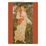Flora, Goddess of Blossoms and Flowers by Morgan Greeting Card