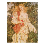 Flora, Goddess of Blossoms and Flowers by Morgan Postcards