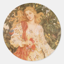 Flora, Goddess of Blossoms and Flowers by Morgan Stickers