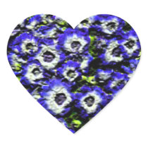 Flora & Plants Heart Stickers