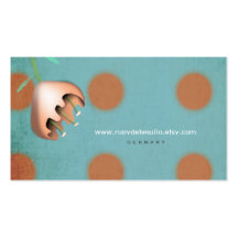 Flora Polka Dots Photoshop CS6 Designer Business C Business Card Template