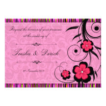 Flora wedding invitation card by Kanjiz