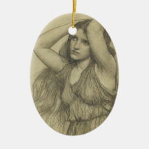 Flora with Long Hair Christmas Tree Ornament
