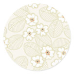 Floral 07 round sticker