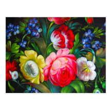 Floral 2012 Pocket Calendar Post Card