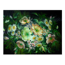 Floral 2012 Pocket Calendar Post Card