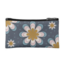 Floral Abstract  bagettes bag / wristbag Makeup Bag