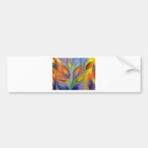 Floral Abstract Bumper Stickers