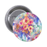 Floral abstrait d'aquarelle badges