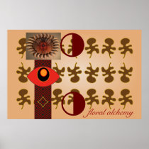 Floral alchemy print