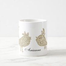 Floral and Birds Artistic Collage Mug