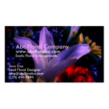 Floral Arrangement 423 Business Card Template