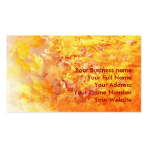 Floral, autumn business card
