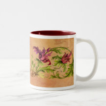 Floral baroque mug à café