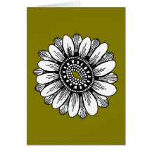 floral blank notecard