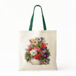 Floral Bouquet Canvas Bag