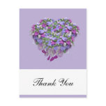 Floral Bouquet Heart Design Postcards