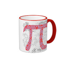 Floral Bouquet Pi Coffee Mugs