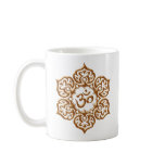 Floral Brown Aum Design Mugs