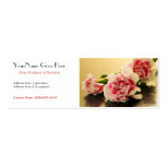 Floral Business Pink Carnations Business Card Template