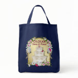 Floral Cake Wedding Tote Bag