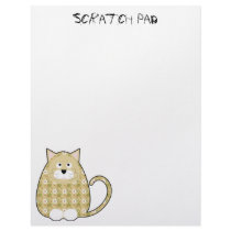 Floral Calico Kitty Orange Letterhead